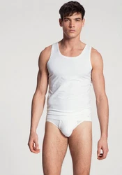 CALIDA Cotton Code Athletic Shirt Weiß