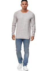 Indicode Rundhalspullover Kristian Grau