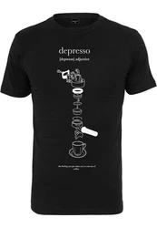 Mister Tee T-Shirt Depresso Tee Braun/Lila/Grau/Dunkelgrau