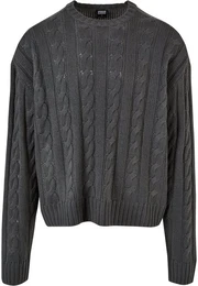 Rundhalspullover Herren Boxy Sweater (1-tlg)