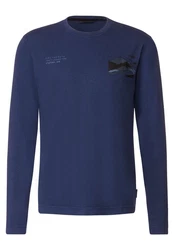 STREET ONE MEN T-Shirt mit Rundhalsausschnitt Hellblau/Blau/Schwarz