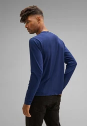 STREET ONE MEN T-Shirt mit Rundhalsausschnitt Hellblau/Blau/Schwarz