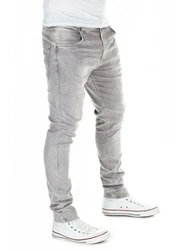Yazubi Slim-fit Jeans Steve 5-Pocket Style Grau/Hellgrau/Creme