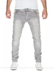 Yazubi Slim-fit Jeans Steve 5-Pocket Style Grau/Hellgrau/Creme