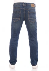 TOM TAILOR Straight-Jeans Herren Jeanshose Marvin Regular Fit Denim Hose Blau/Dunkelblau