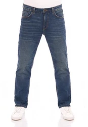TOM TAILOR Straight-Jeans Herren Jeanshose Marvin Regular Fit Denim Hose Blau/Dunkelblau