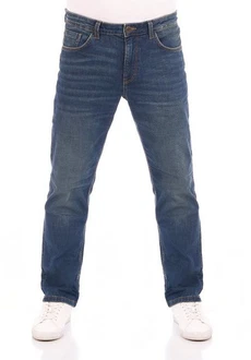TOM TAILOR Straight-Jeans Herren Jeanshose Marvin Regular Fit Denim Hose Blau/Dunkelblau