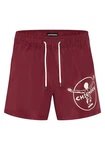 Chiemsee Badeshorts (1-St) Dunkelrot/Bordeaux/Braun/Rosa