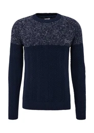 Strickpullover in Colorblock-Optik