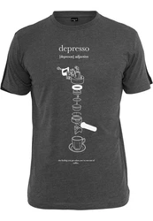 Mister Tee T-Shirt Depresso Tee Braun/Lila