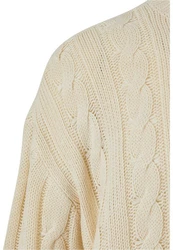 Urban Classics Rundhalspullover Boxy Sweater Beige/Khaki/Weiß/Orange