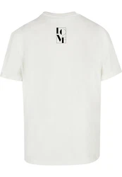 Merchcode T-Shirt Herren Love Heavy Oversized Tee Weiß/Khaki/Grau