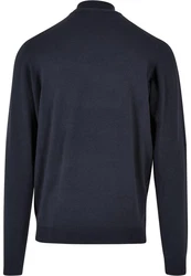 Urban Classics Rundhalspullover Herren Knitted Turtleneck Sweater (1-tlg) Dunkelblau/Blau