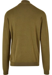 Urban Classics Rundhalspullover Herren Knitted Turtleneck Sweater (1-tlg) Dunkelgrün/Khaki
