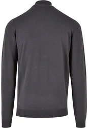 Urban Classics Rundhalspullover Herren Knitted Turtleneck Sweater (1-tlg) Dunkelgrau/Grau/Dunkelblau