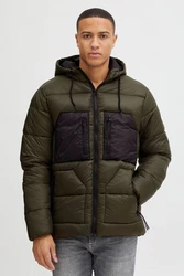 Blend Wintermantel BHOuterwear Dunkelgrün/Grün/Lila