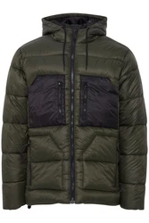 Blend Wintermantel BHOuterwear Dunkelgrün/Grün/Lila
