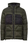 Blend Wintermantel BHOuterwear Dunkelgrün/Grün/Lila