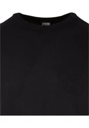 URBAN CLASSICS Rundhalspullover Urban Classics Herren Knitted Crewneck Sweater Schwarz/Dunkelblau