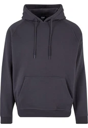 Urban Classics Herren Blank Hoody Kapuzenpullover Dunkelblau/Dunkelgrau