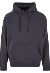 Urban Classics Herren Blank Hoody Kapuzenpullover Dunkelblau/Dunkelgrau