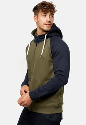 Indicode Kapuzenpullover INPulko Dunkelgrün/Khaki