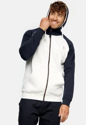 Indicode Kapuzenpullover INPulko Creme/Weiß/Hellblau/Dunkelblau/Blau