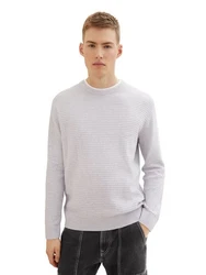 TOM TAILOR Denim Strickpullover STRUCTURED DOUBLELAYER 