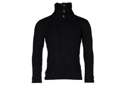 Banco 2-in-1 Pullover mit abnehmbarem Stehkragen Dunkelblau/Schwarz