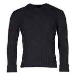 Banco 2-in-1 Pullover mit abnehmbarem Stehkragen Schwarz/Dunkelblau/Dunkelgrau