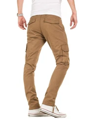 Yazubi Cargohose Cargo Pants Jan Herren Slim Fit Chinohose Khaki/Braun