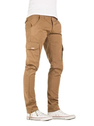 Yazubi Cargohose Cargo Pants Jan Herren Slim Fit Chinohose Khaki/Braun
