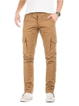 Yazubi Cargohose Cargo Pants Jan Herren Slim Fit Chinohose Khaki/Braun