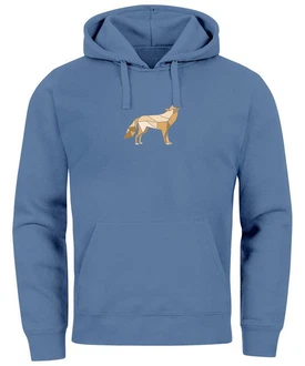 Neverless Hoodie Herren Polygon Wolf Geometrie Motiv Neverless Hoodie Herren Polygon Wolf Geometrie Motiv