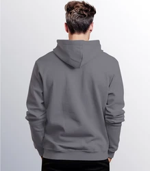 Neverless Hoodie Herren Bedruckt Techwear Fashion Streetstyle Smiling Face Grau/Hellgrau/Dunkelgrau