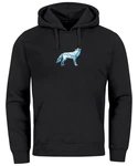 Neverless Hoodie Herren Geometrie Polygon Tiere Print Motiv Schwarz/Blau/Hellblau