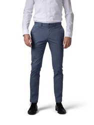 Hirschthal Chinohose Herren Chino Hose Herrenhose Casual Slim-Fit Grau/Dunkelblau/Blau/Hellblau