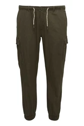 Blend Cargohose Style BHSelllini Dunkelgrün/Khaki/Weiß