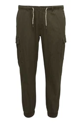 Blend Cargohose Style BHSelllini Dunkelgrün/Khaki/Weiß