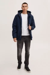 Blend Wintermantel BHOuterwear Dunkelblau/Hellblau/Grau