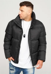 behype Steppjacke BHJEFFREY PUFFER Schwarz/Dunkelgrau