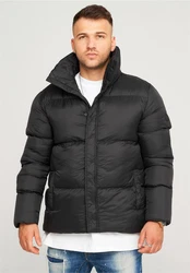 behype Steppjacke BHJEFFREY PUFFER Schwarz/Dunkelgrau