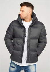 behype Steppjacke BHJEFFREY PUFFER Dunkelgrau/Grau/Hellgrau
