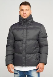 behype Steppjacke BHJEFFREY PUFFER Dunkelgrau/Grau/Hellgrau