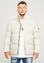 behype Steppjacke BHJEFFREY PUFFER Beige/Khaki/Weiß/Creme