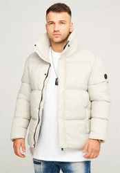 behype Steppjacke BHJEFFREY PUFFER Beige/Khaki/Weiß/Creme