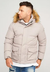 behype Steppjacke BHADLYR Beige/Khaki