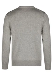 HECHTER PARIS V-Ausschnitt Pullover Grau/Hellgrau/Khaki