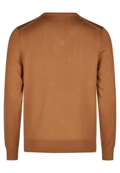 HECHTER PARIS V-Ausschnitt Pullover Braun/Orange