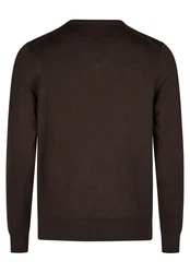 HECHTER PARIS V-Ausschnitt Pullover Dunkelbraun/Schwarz/Dunkelrot/Braun